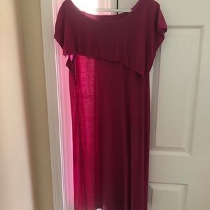 Magenta knee length dress. Beautiful!!
